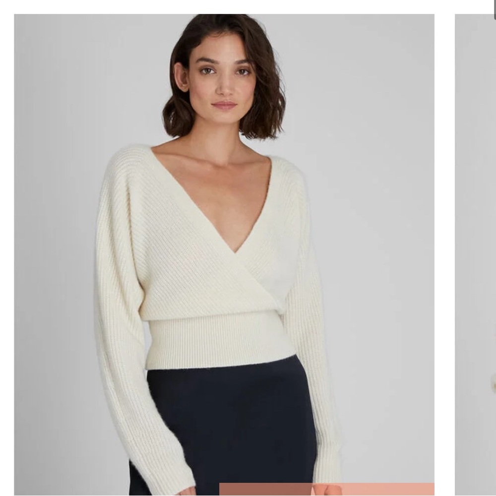 Club Monaco Cross Front Sweater